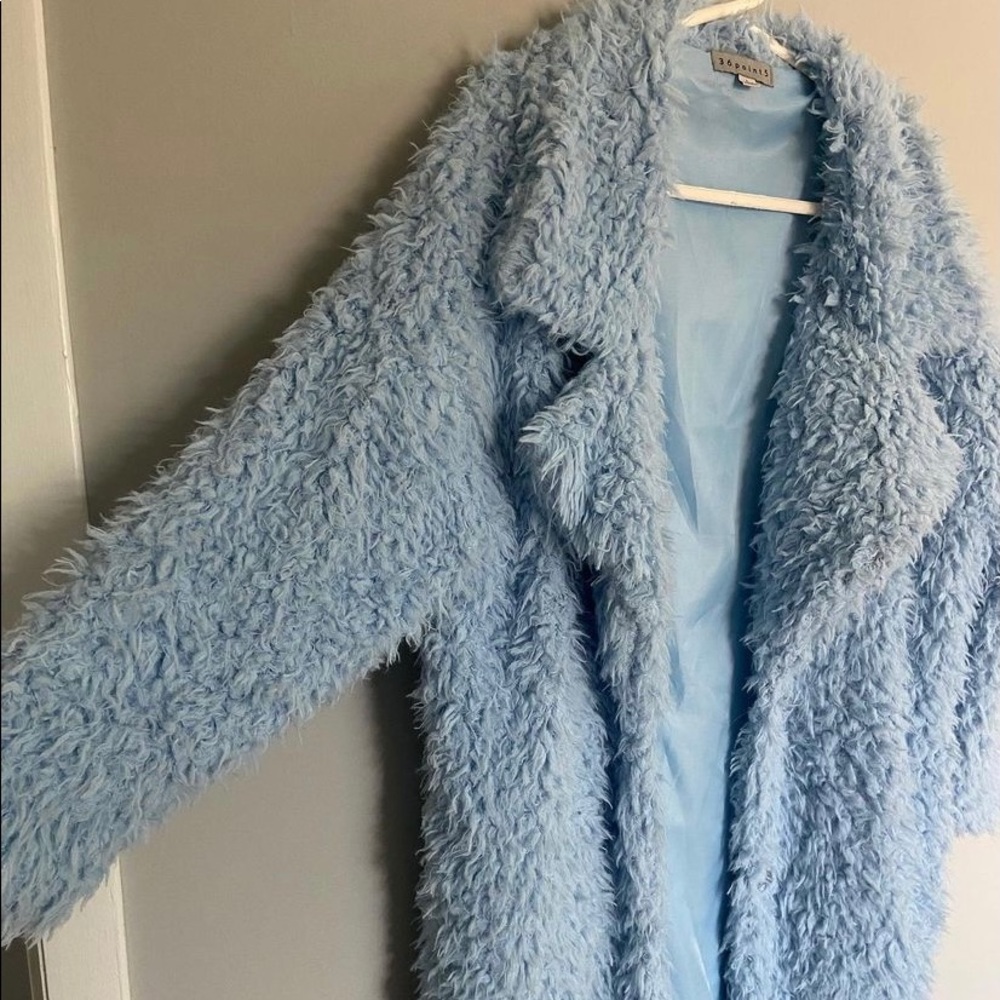 Blue Fur Coat